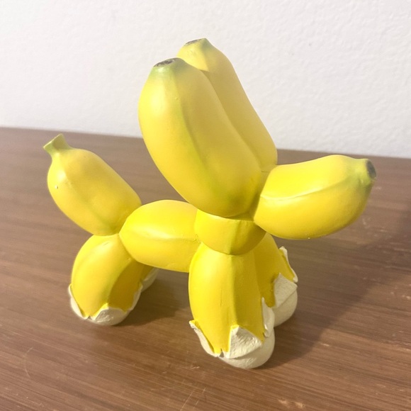 Yellow Banana Balloon Dog Figurine - Picture 4 of 6